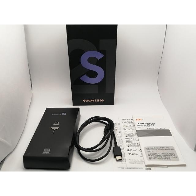 中古】SAMSUNG au 【SIMロック解除済み】 Galaxy S21 5G ファントム