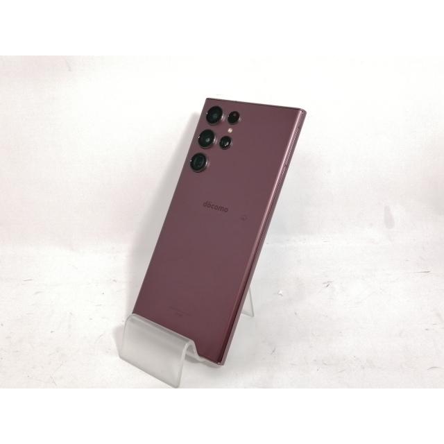 中古】SAMSUNG docomo 【SIMフリー】 Galaxy S22 Ultra バーガンディ