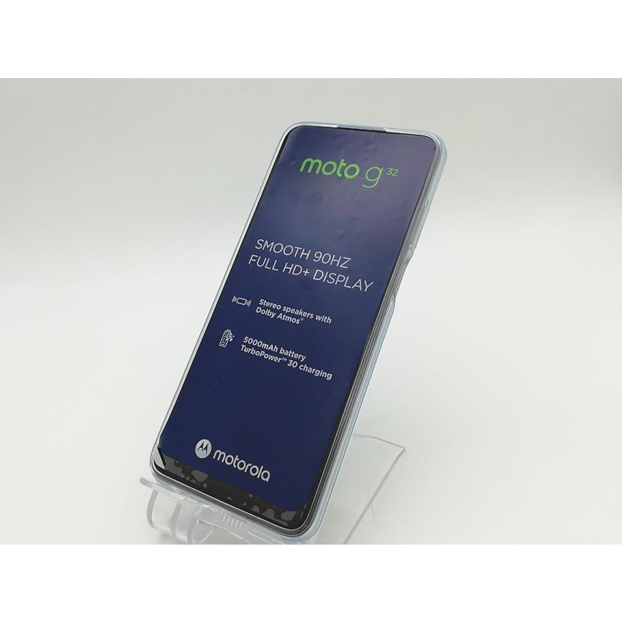 未使用】MOTOROLA mineo 【SIMフリー】 moto g32 サテンシルバー 4GB 