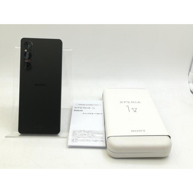 中古】SONY au 【SIMフリー】 Xperia 1 V ブラック 12GB 256GB SOG10 