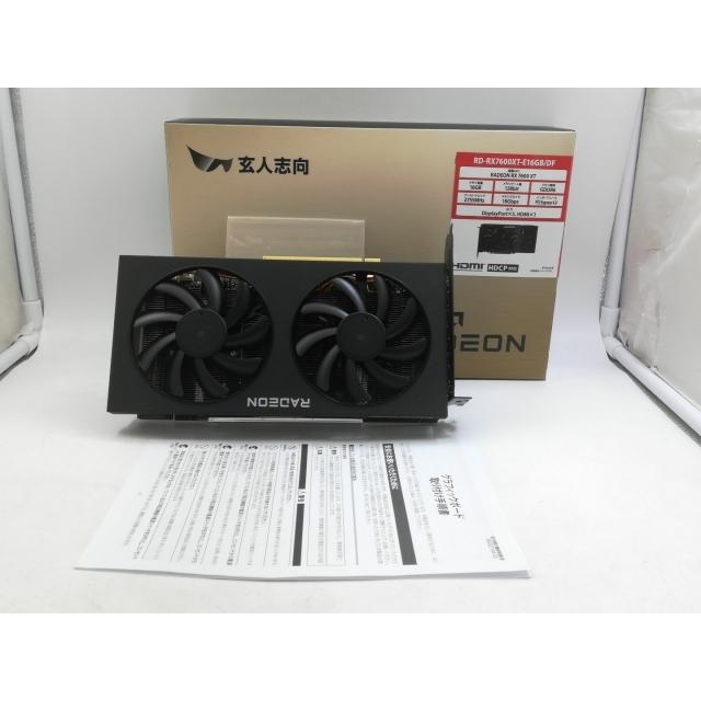 中古】玄人志向 RD-RX7600XT-E16GB/DF RX7600XT/16GB(GDDR6)【大宮東口