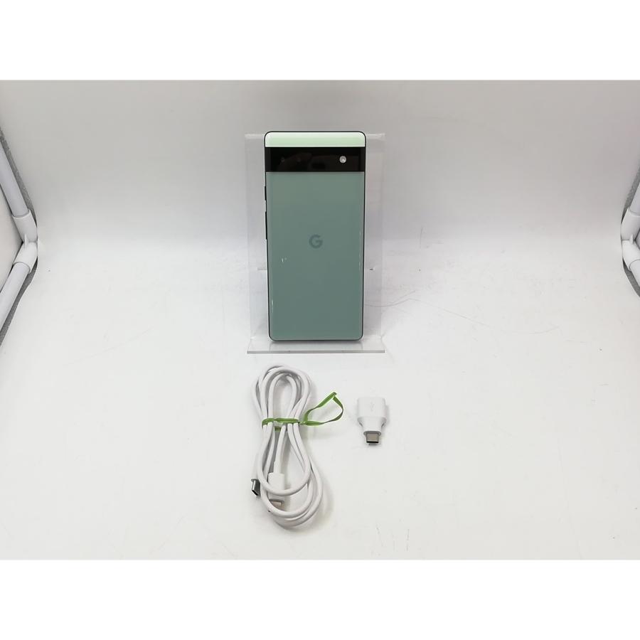 中古】Google au 【SIMフリー】 Pixel 6a セージ 6GB 128GB GB17L