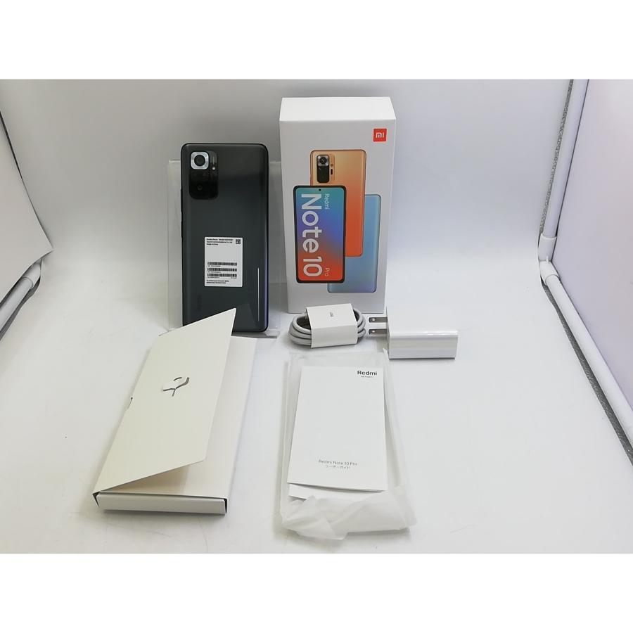 中古】Xiaomi 国内版 【SIMフリー】 Redmi Note 10 Pro オニキスグレー