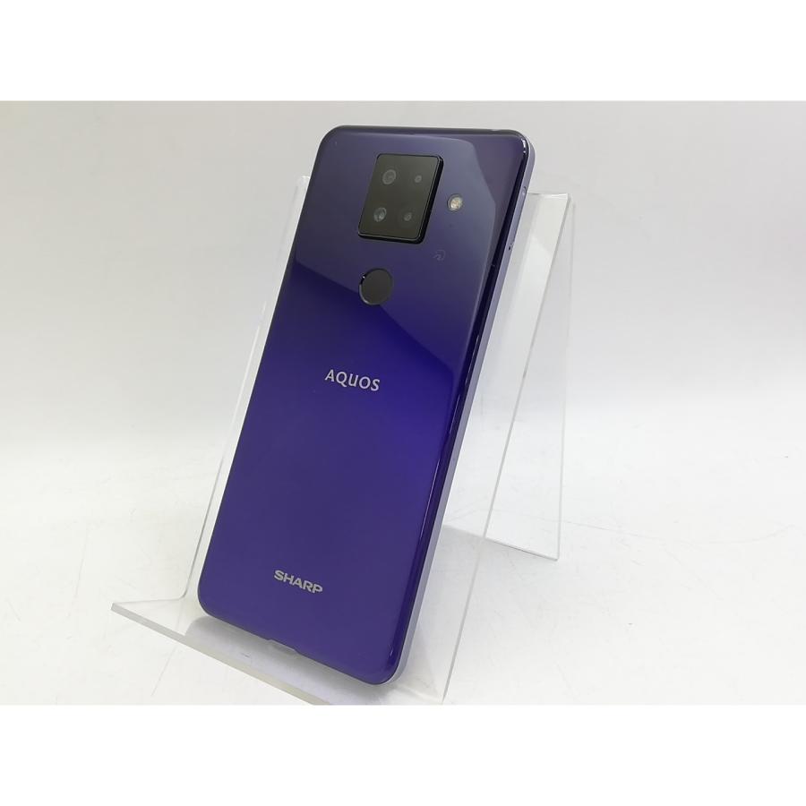 中古】SHARP 楽天モバイル 【SIMフリー】 AQUOS sense4 plus パープル