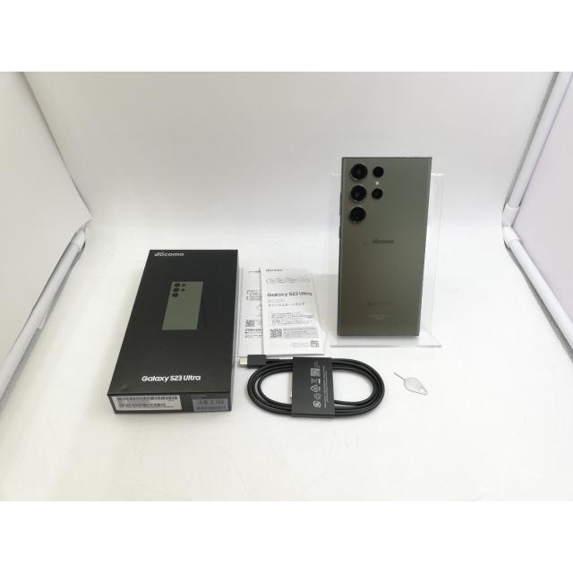 中古】SAMSUNG docomo 【SIMフリー】 Galaxy S23 Ultra グリーン 12GB