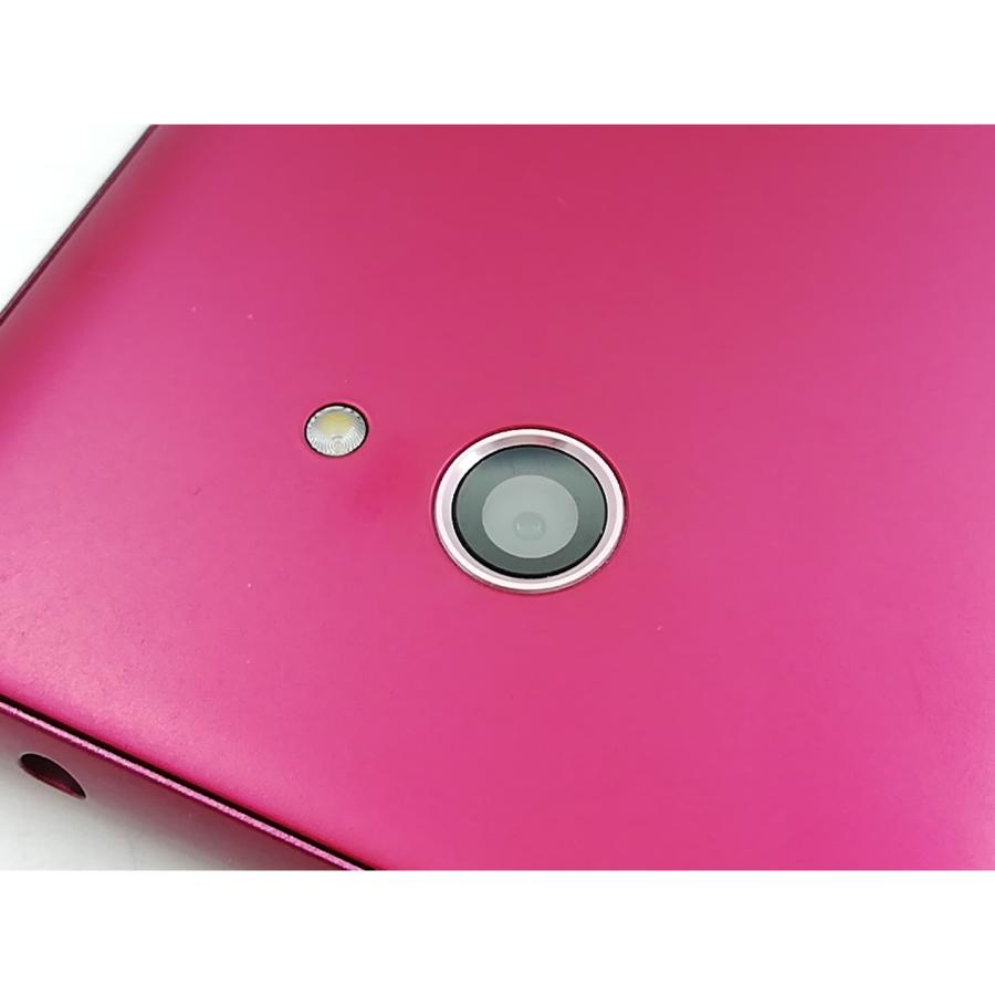 中古】KYOCERA au 【SIMロック解除済み】 BASIO4 ワインレッド 3GB