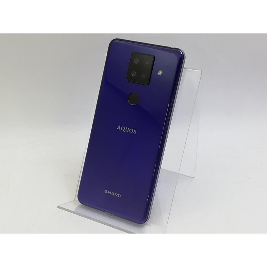 中古】SHARP 楽天モバイル 【SIMフリー】 AQUOS sense4 plus パープル
