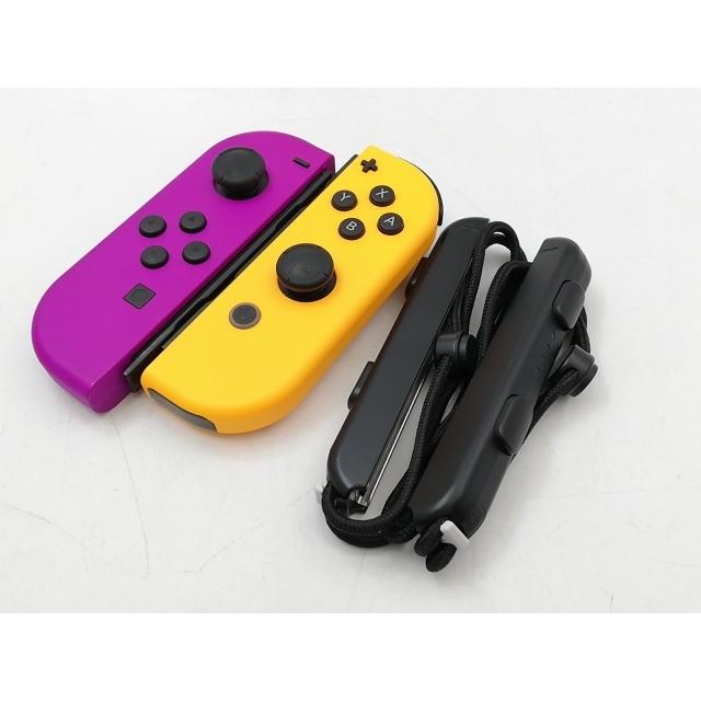 中古】Nintendo Switch Joy-Con (L)ネオンパープル/(R) ネオンオレンジ