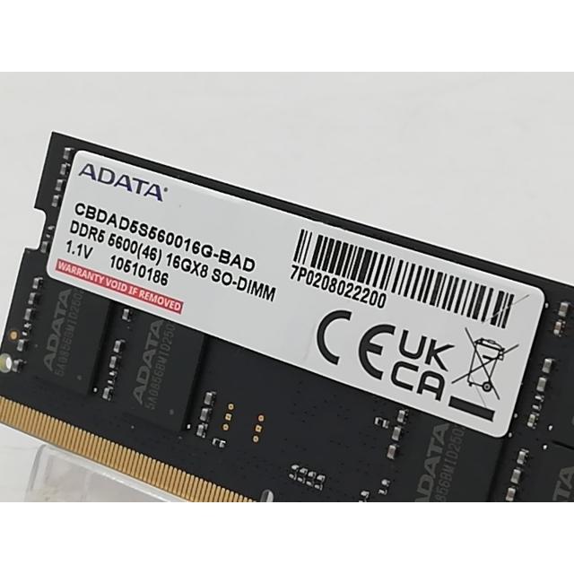 ノートPC用メモリー16GB2枚 ADATA DDR5 PC5-5600B ノートPC用メモリー16GB2枚 ADATA DDR5 PC5-5600B Amazon | ADATA