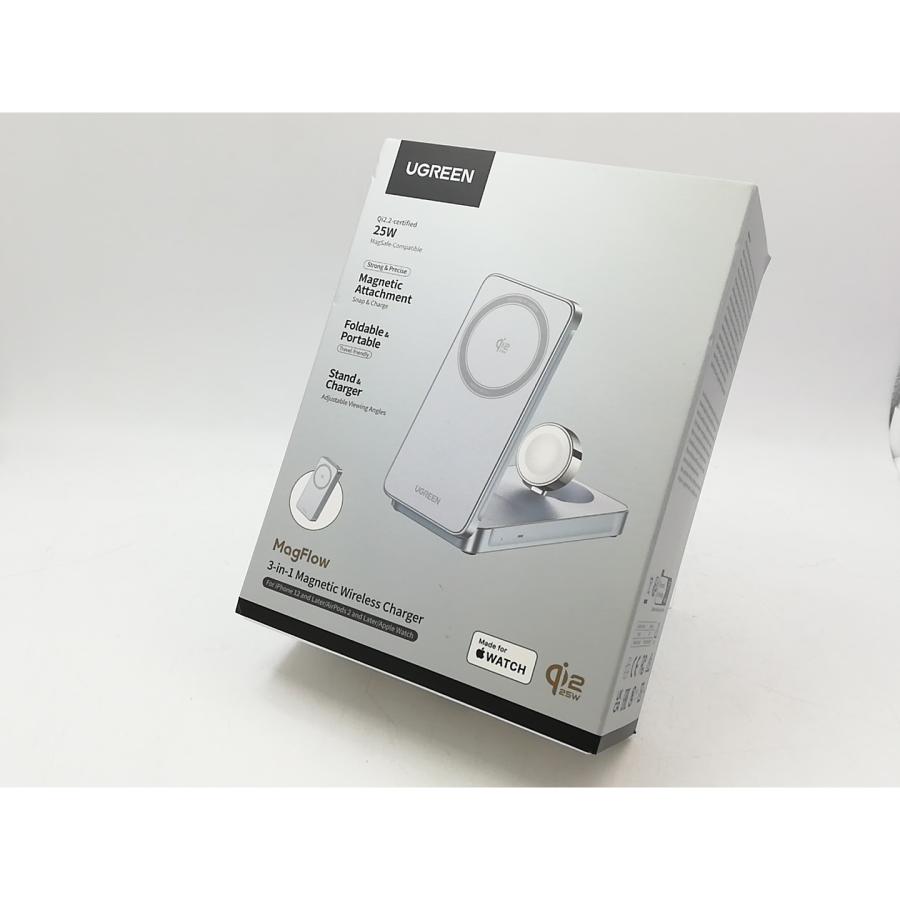 未使用】UGREEN MagFlow 3-in-1 25W Qi2 ワイヤレス充電器【大宮東口