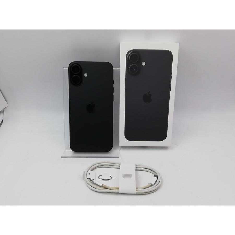 【中古】Apple 国内版 【SIMフリー】 iPhone 16 Plus 128GB ブラック MXVA3J/A【大宮東口】保証期間１ヶ月【ランクB】の画像