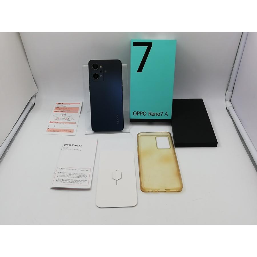 中古】Oppo UQmobile 【SIMフリー】 OPPO Reno7 A スターリーブラック