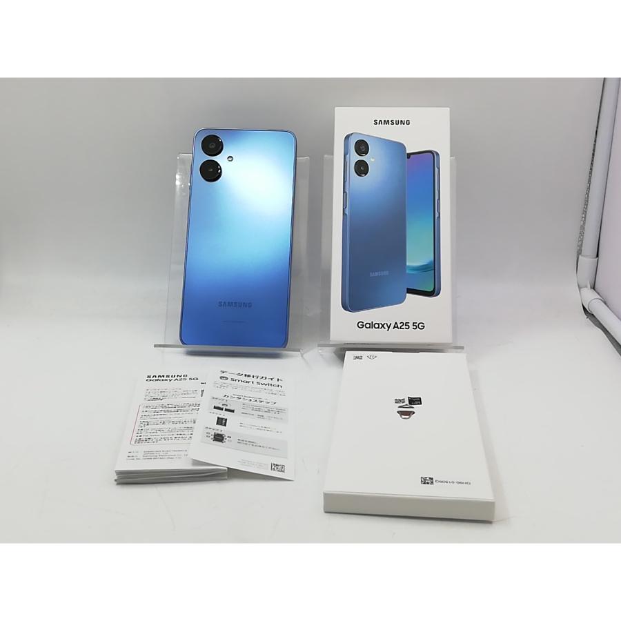 中古】SAMSUNG au 【SIMフリー】 Galaxy A25 5G ブルー 4GB 64GB SCG33