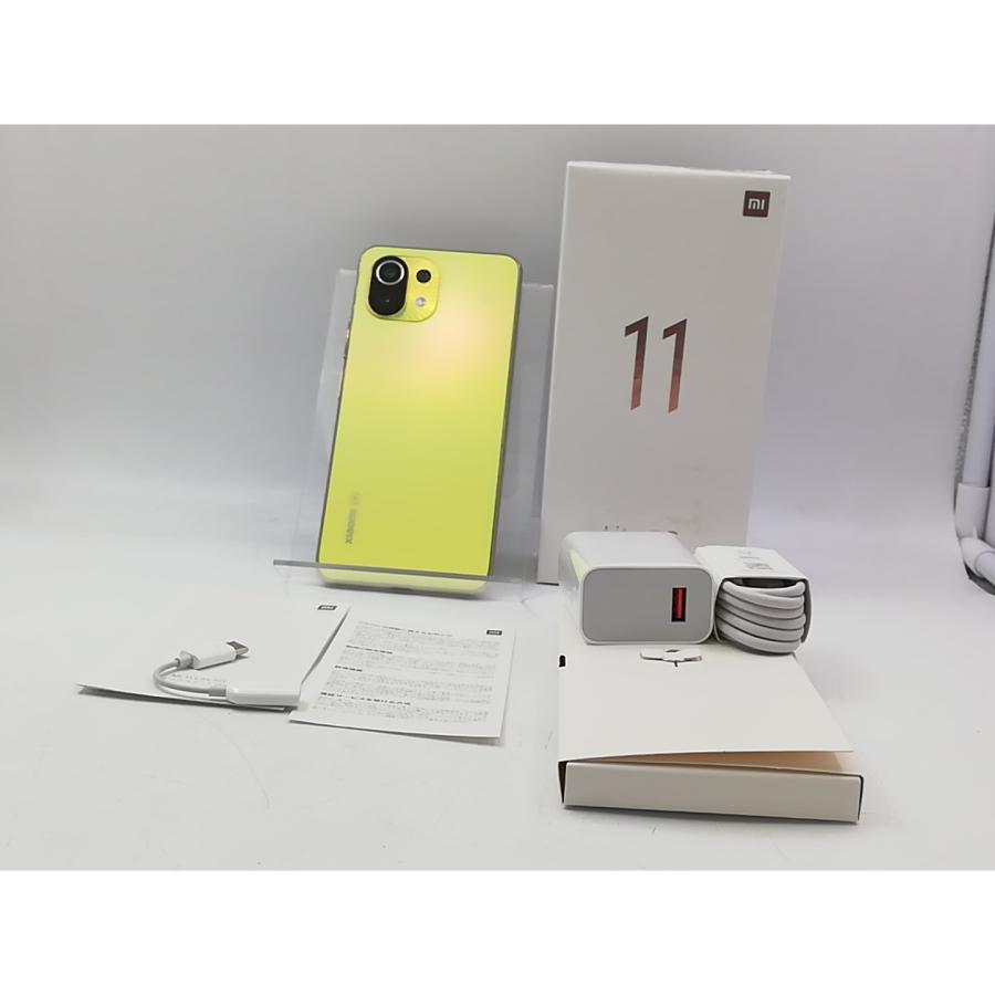 中古】Xiaomi 国内版 【SIMフリー】 Mi 11 Lite 5G シトラスイエロー