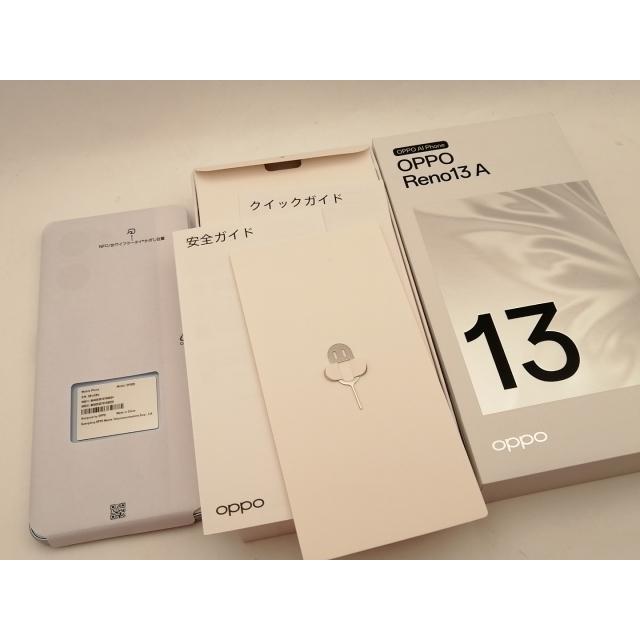 未使用】Oppo UQmobile 【SIMフリー】 OPPO Reno13 A アイスブルー 8GB