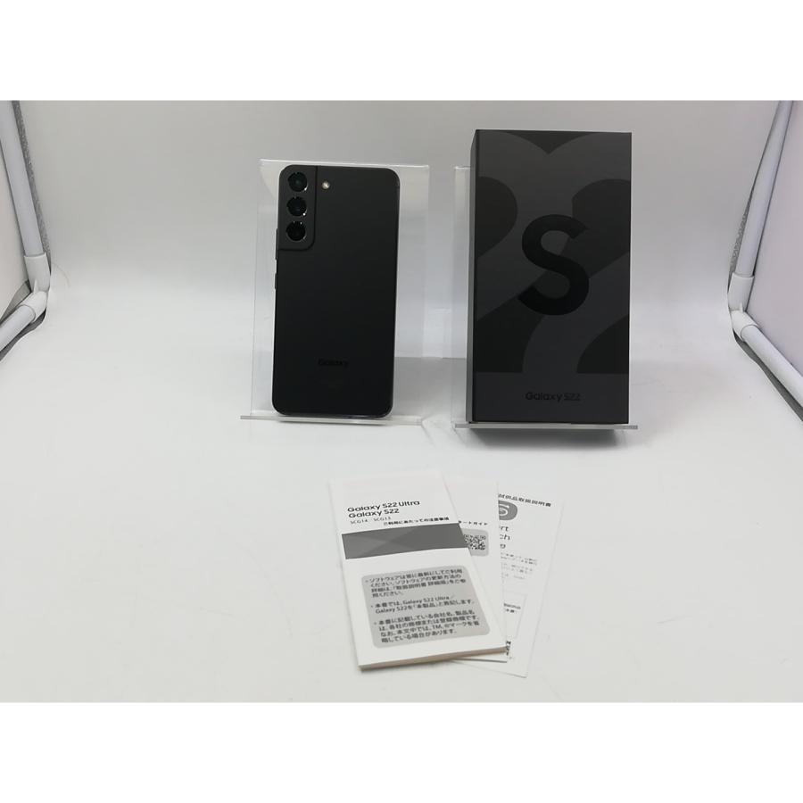 中古】SAMSUNG au 【SIMフリー】 Galaxy S22 ファントムブラック 8GB