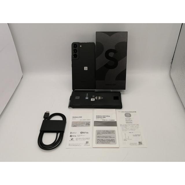 中古】SAMSUNG au 【SIMフリー】 Galaxy S22 ファントムブラック 8GB
