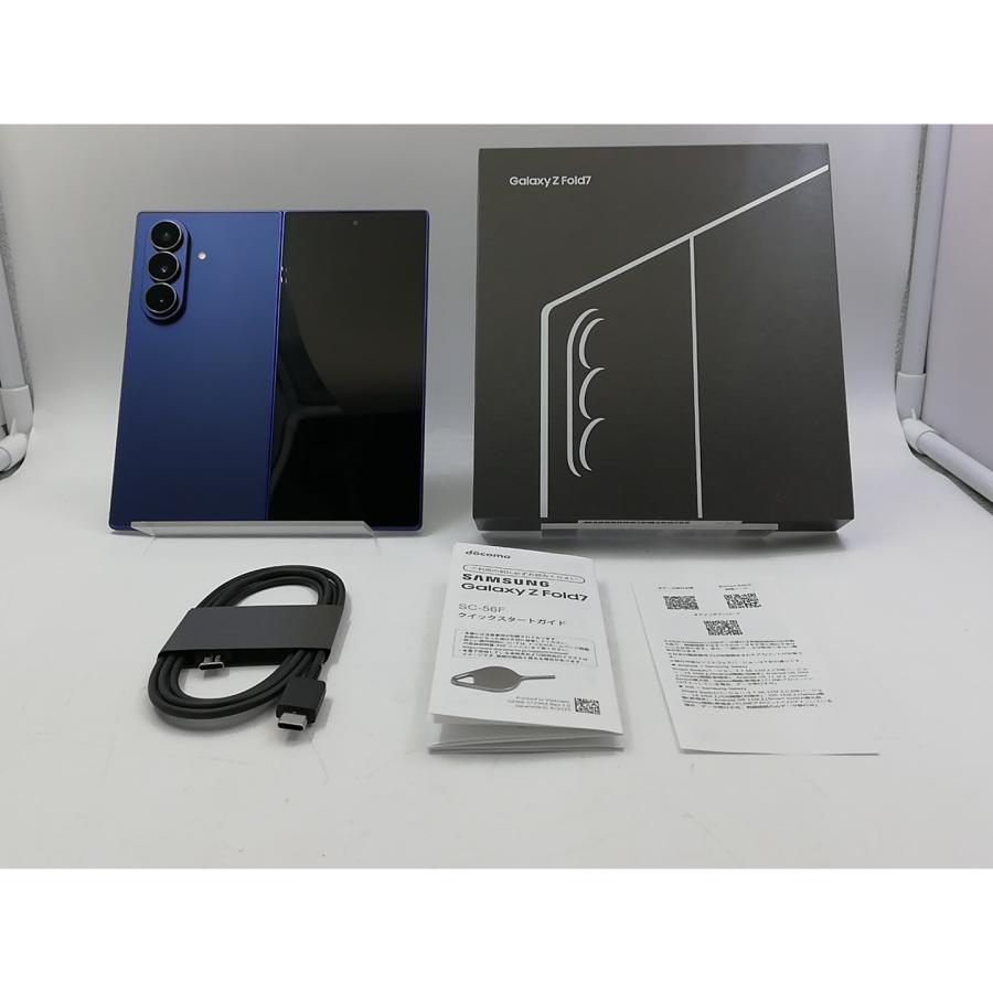 中古】SAMSUNG docomo 【SIMフリー】 Galaxy Z Fold7 ブルーシャドウ