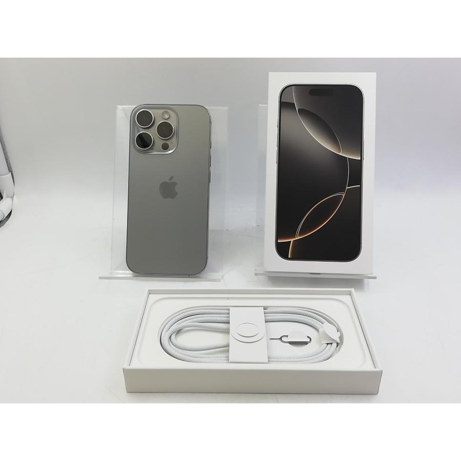 【中古】Apple 国内版 【SIMフリー】 iPhone 16 Pro 512GB ナチュラルチタニウム MYN73J/A【大宮東口】保証期間１ヶ月【ランクA】の画像