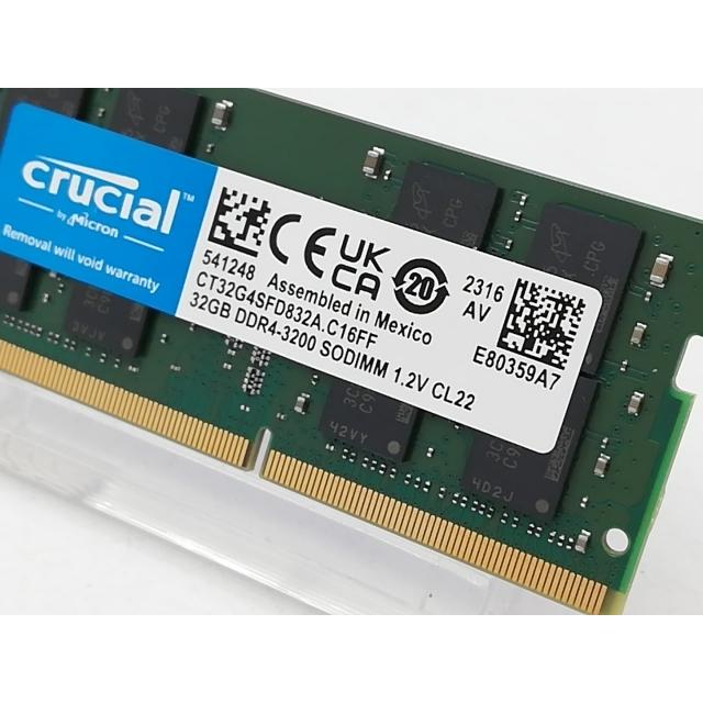 LEXAR 3200Mhz RAM DDR4 32GB ノート用 32GB(32GB×1) DDR4 lexar [新品未開封] DESKTOP WARRANTY) WITH (PACKED メモリー