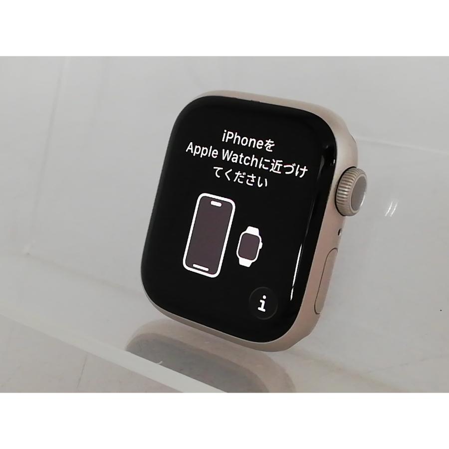 中古】Apple Apple Watch Series8 41mm GPS スターライトアルミニウム