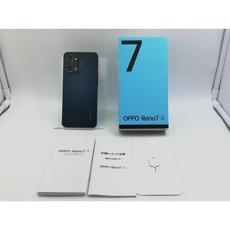 中古】Oppo ymobile 【SIMフリー】 OPPO Reno7 A スターリーブラック