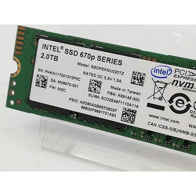 中古】各社 2TB SSD (M.2 2280/PCIe3.0 NVMe)【大宮東口】保証期間1