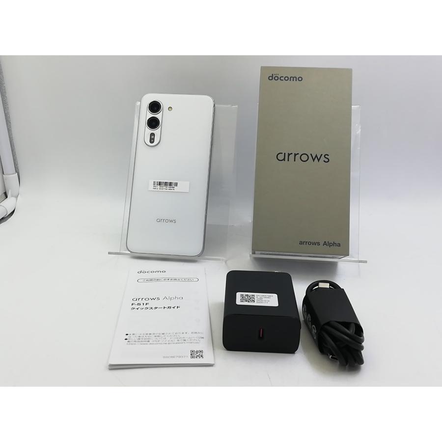 中古】FCNT docomo 【SIMフリー】 arrows Alpha ホワイト 12GB 512GB F