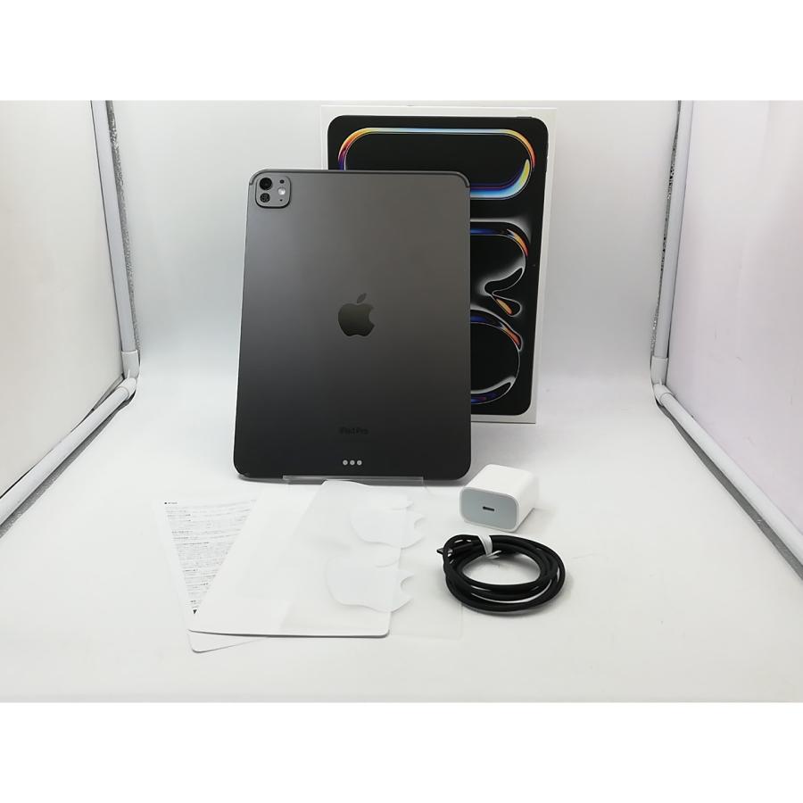 【中古】Apple 【Wi-Fi】 11インチ iPad Pro（M4/2024） 1TB スペースブラック Nano-Texture MWR63J/A【大宮東口】保証期間１ヶ月【ランクC】の画像
