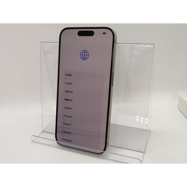 【中古】Apple docomo 【SIMフリー】 iPhone 15 Pro 256GB ナチュラルチタニウム MTUF3J/A【大宮東口】保証期間１ヶ月【ランクB】の画像