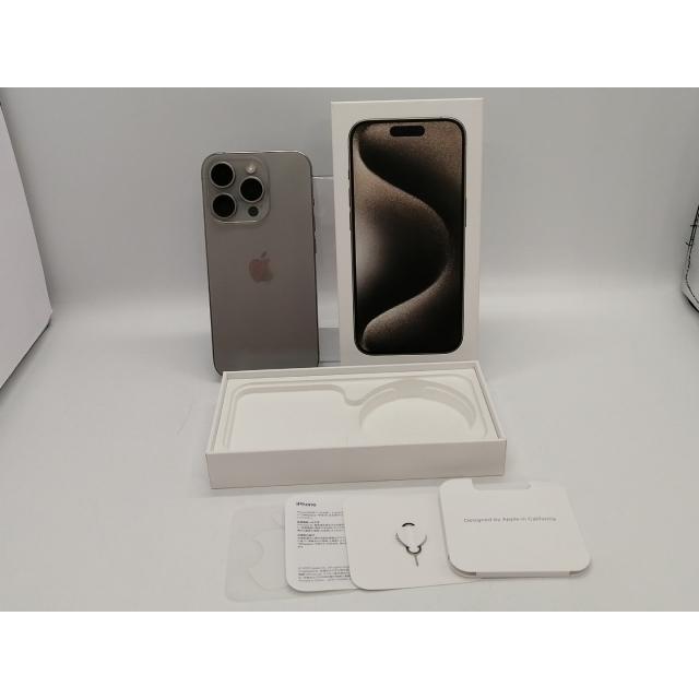 【中古】Apple docomo 【SIMフリー】 iPhone 15 Pro 256GB ナチュラルチタニウム MTUF3J/A【大宮東口】保証期間１ヶ月【ランクB】の画像