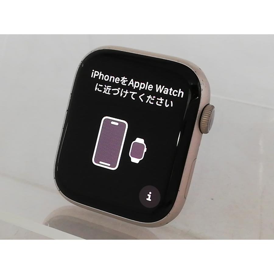 中古】Apple Apple Watch Series8 45mm GPS スターライトアルミニウム 