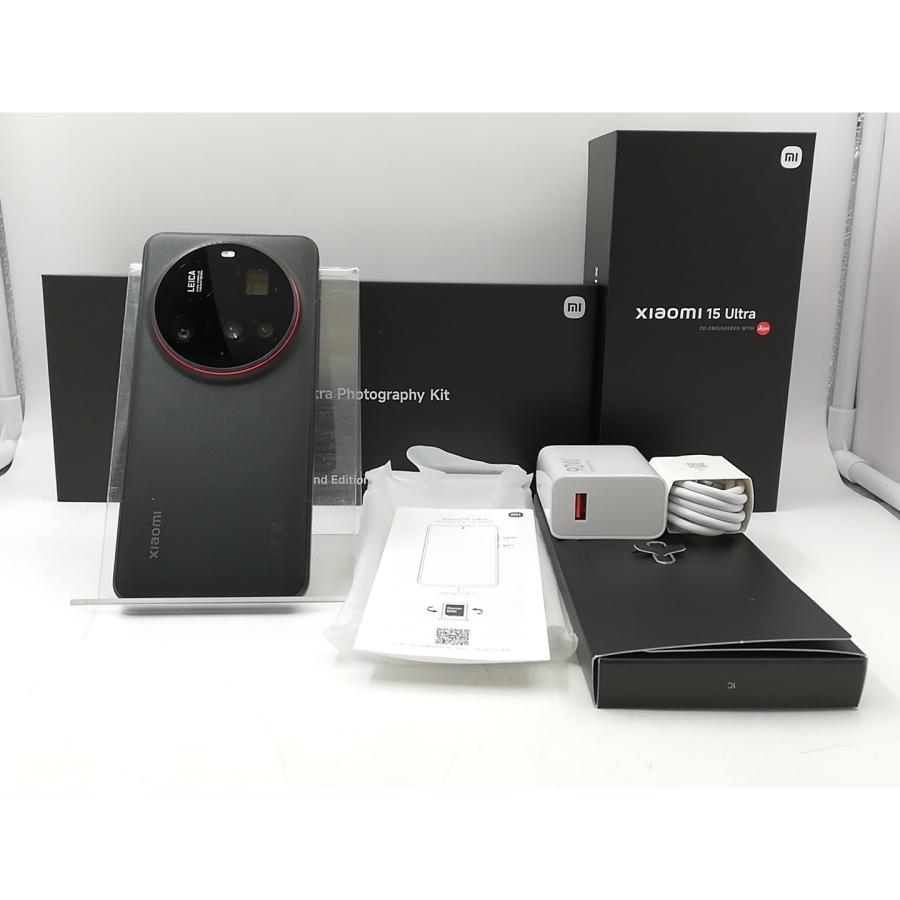 【中古】Xiaomi 国内版【SIMフリー】 Xiaomi 15 Ultra (フォトグラフィーキット付き) ブラック 16GB 512GB【大宮東口】保証期間１ヶ月【ランクA】の画像
