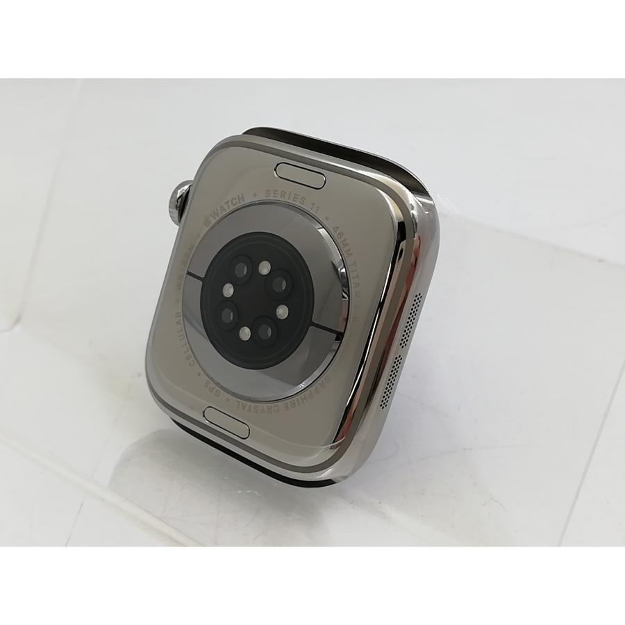 【中古】Apple Watch Series11 46mm Cellular ナチュラルチタニウムケース/ストーングレイスポーツバンド (M/L) MFCX4J/A【大宮東口】保証期間１ヶ月【ランクA】の画像