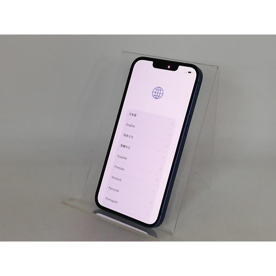 【中古】Apple au 【SIMフリー】 iPhone 13 512GB ブルー MLNT3J/A【大宮東口】保証期間１週間【ランクC】の画像