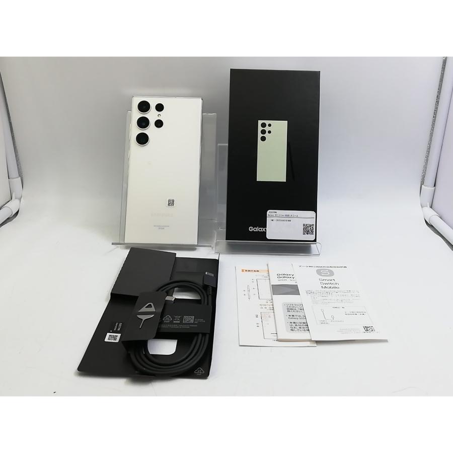 中古】SAMSUNG au 【SIMフリー】 Galaxy S23 Ultra クリーム 12GB