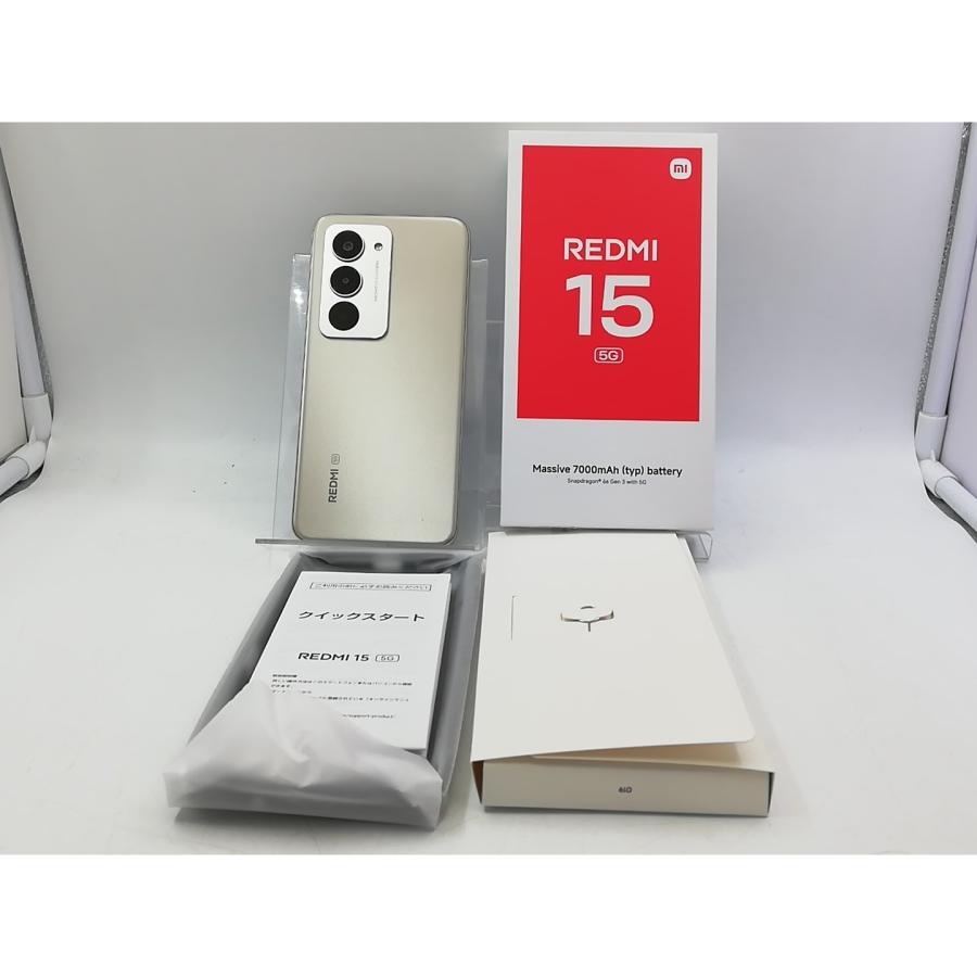中古】Xiaomi SoftBank 【SIMフリー】 REDMI 15 5G チタングレー 4GB 