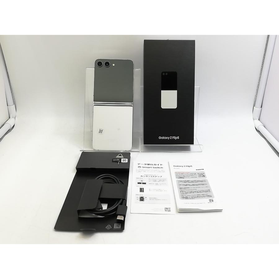 【中古】SAMSUNG au 【SIMフリー】 Galaxy Z Flip5 クリーム 8GB 256GB SCG23【大宮東口】保証期間１ヶ月【ランクA】の画像