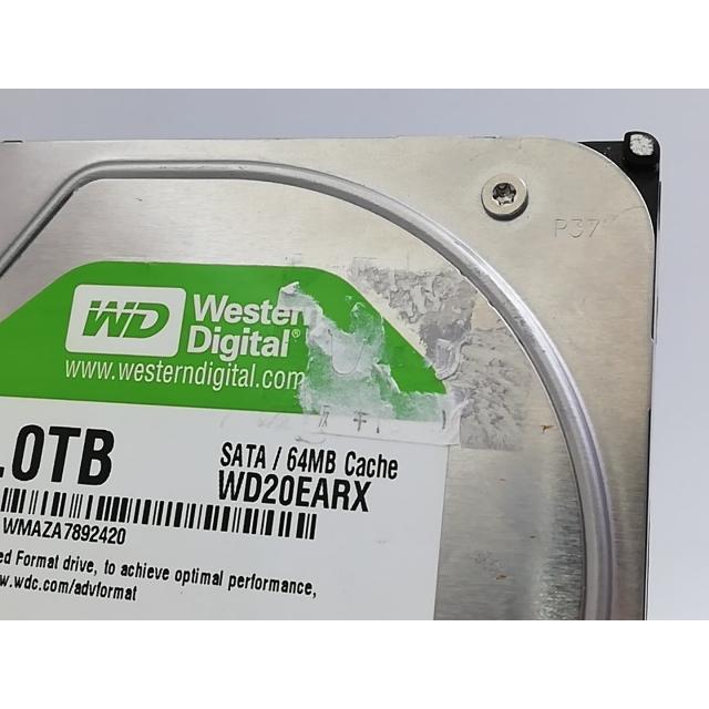 【中古】「非常に良い」WD Green WD20EARS 2TB / 64Mキャッシュ 中古】W.D. WD20EARX WD Green 2TB/回転数可変/64MB/6Gbps【大宮東口