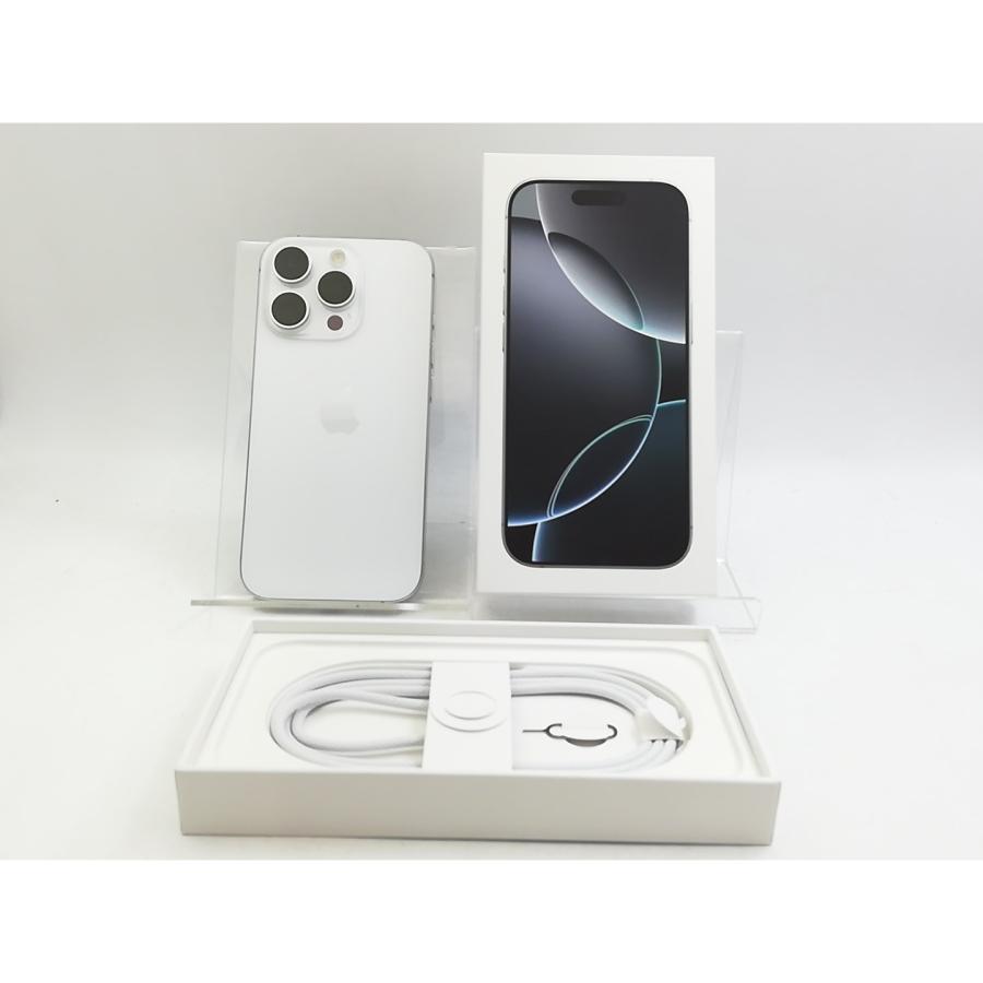 【中古】Apple 国内版 【SIMフリー】 iPhone 16 Pro 512GB ホワイトチタニウム MYN53J/A【川越クレアモール】保証期間１ヶ月【ランクC】の画像