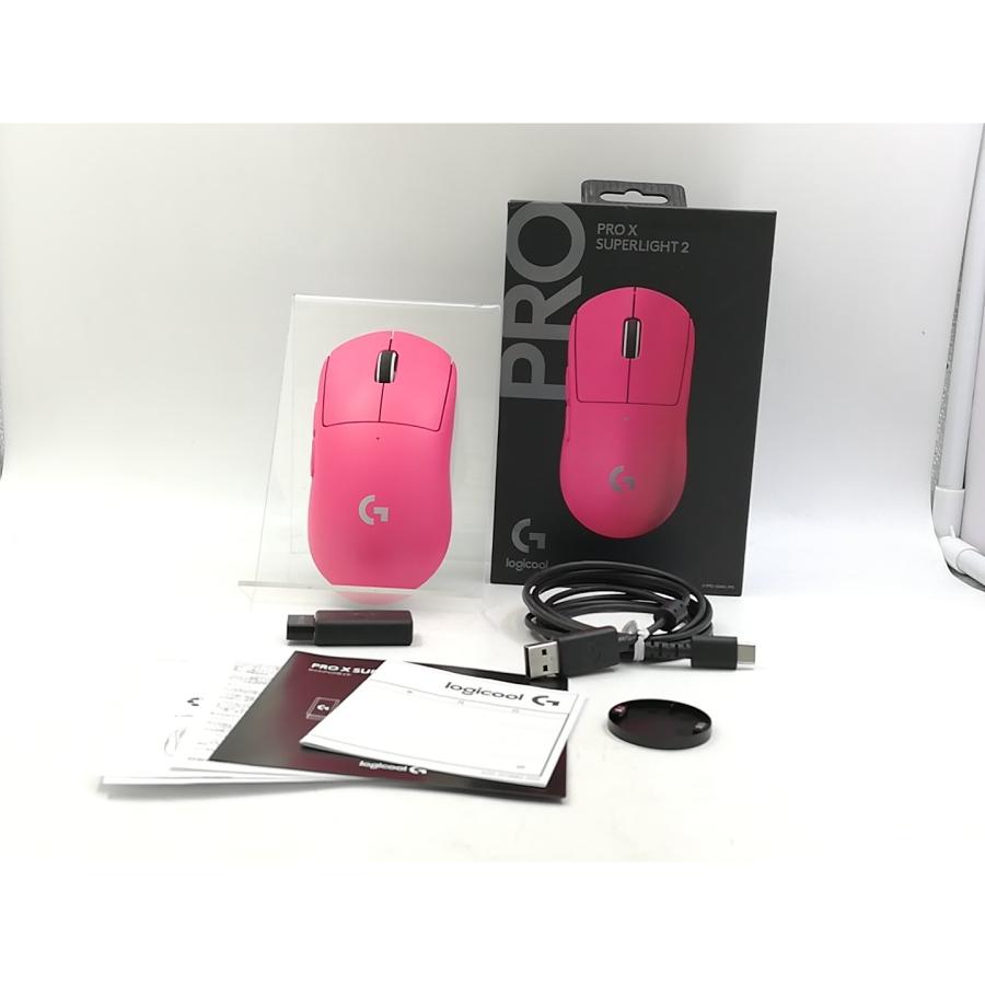 Logicool ロジクール/ワイヤレスゲーミングマウス/G-PPD-004WL-MG/2347LZ001ZY9/Sランク/01【中古】 中古】Logicool PRO X SUPERLIGHT 2 G-PPD-004WL-MG [マゼンタ]【大宮