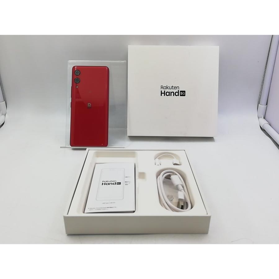 中古】Wiko 楽天モバイル 【SIMフリー】 Rakuten Hand 5G クリムゾン