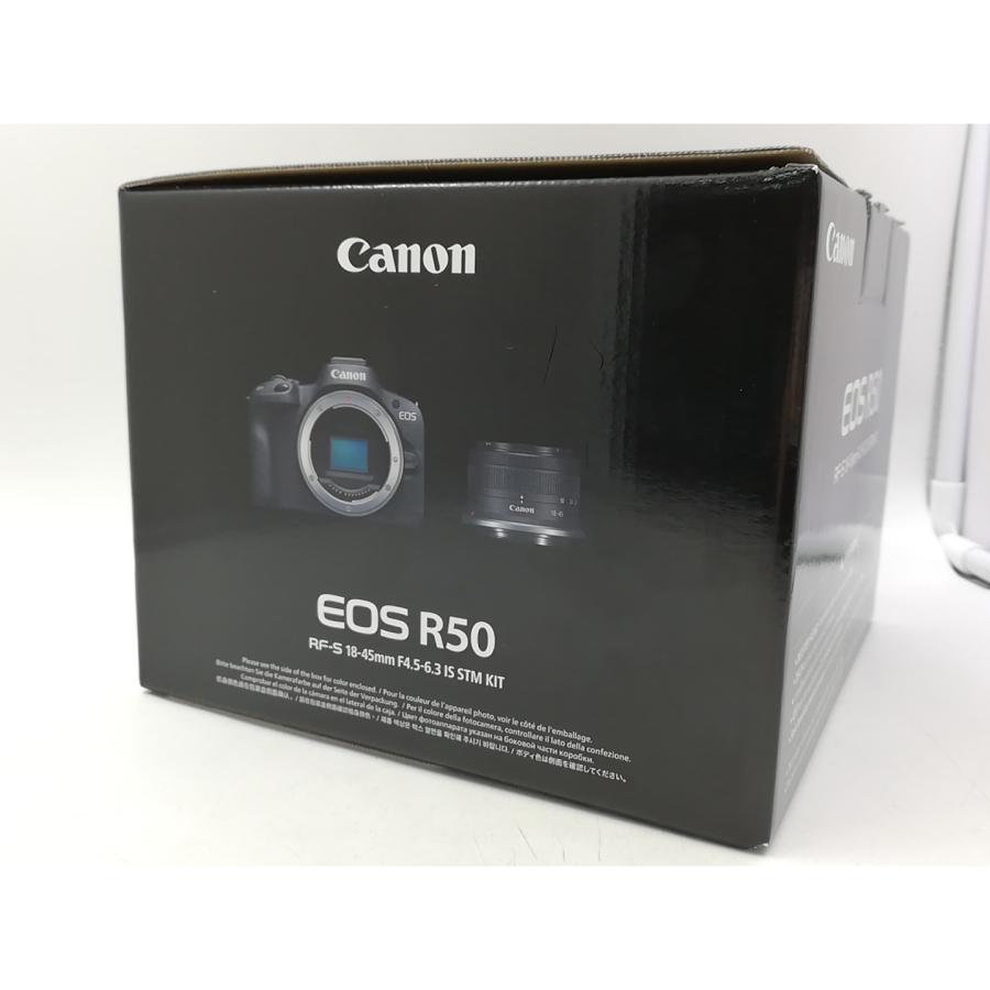 【未使用品】Canon EOS R50 18-45mm レンズキット カメラ 未使用】Canon EOS R50 RF-S18-45 IS STMレンズキット ブラック【大宮