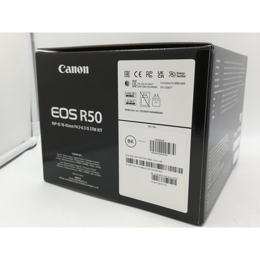未使用】Canon EOS R50 RF-S18-45 IS STMレンズキット ブラック【大宮