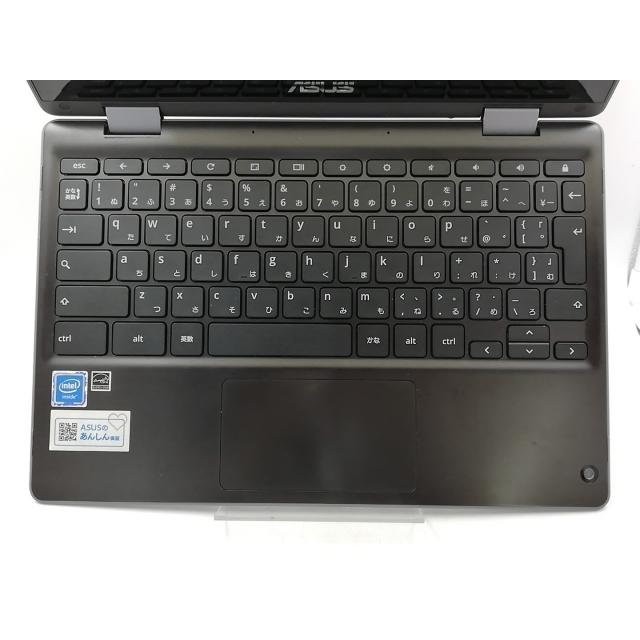 中古】Chromebook Flip C214MA C214MA-GA0028 ダークグレー【Celeron