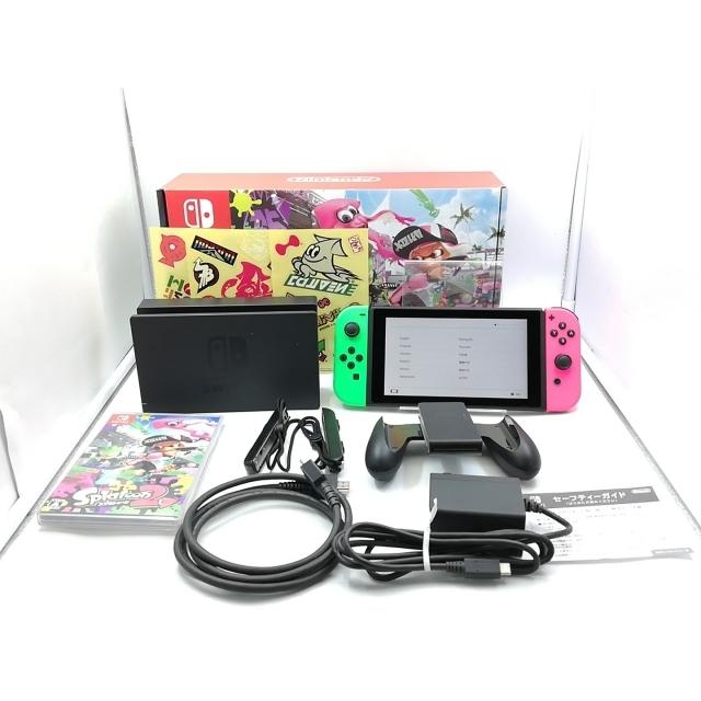 中古】Nintendo Switch 本体 スプラトゥーン2セット HAC-S-KACEA【大宮