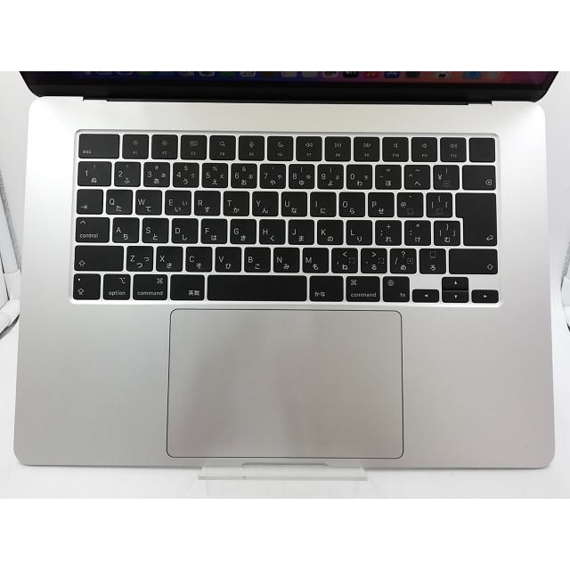 【中古】Apple MacBook Air 15インチ  M3(CPU:8C/GPU:10C) 8GB/512GB シルバー MRYQ3J/A (15インチ, M3, 2024)【大宮東口】保証期間１ヶ月【ランクB】の画像