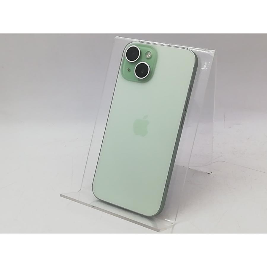 中古】Apple 国内版 【SIMフリー】 iPhone 15 128GB グリーン MTMM3J/A