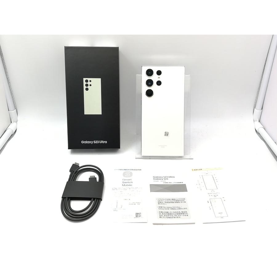 【中古】SAMSUNG au 【SIMフリー】 Galaxy S23 Ultra クリーム 12GB 256GB SCG20【大宮東口】保証期間１ヶ月【ランクA】の画像