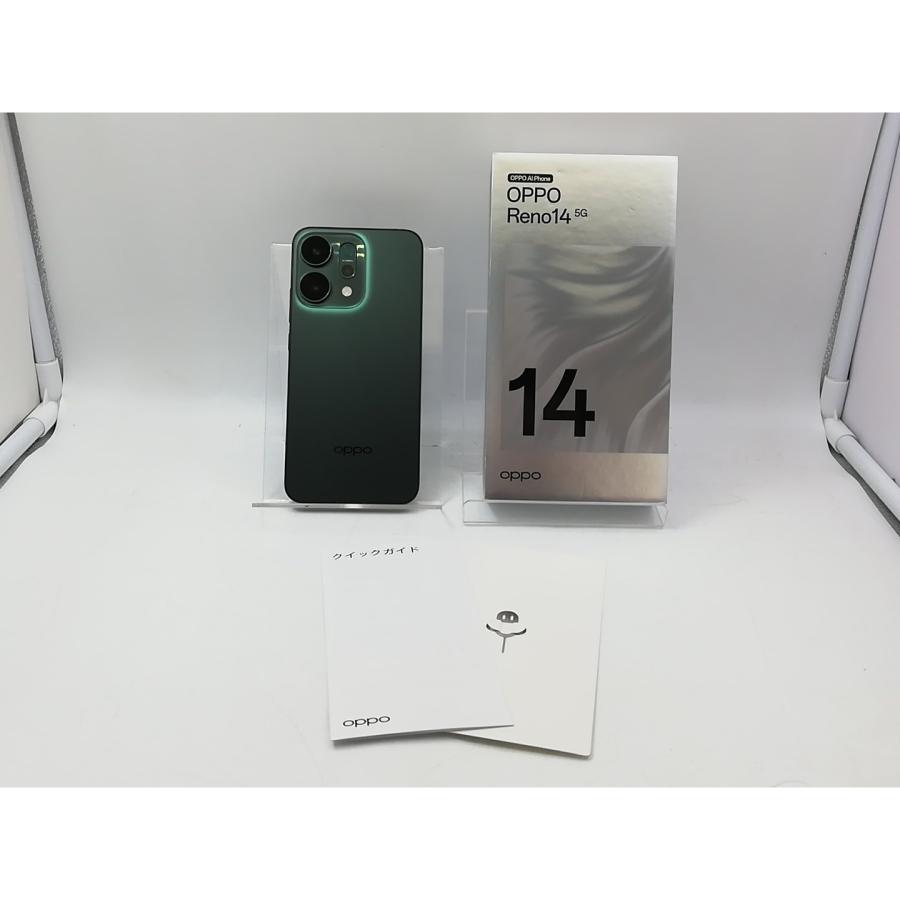 【未開封】OPPO Reno14 5G  ルミナスグリーン256GB【国内版 SIMフリー】 中古】Oppo 国内版 【SIMフリー】 OPPO Reno14 5G ルミナスグリーン